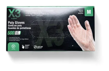 Box of disposable gloves